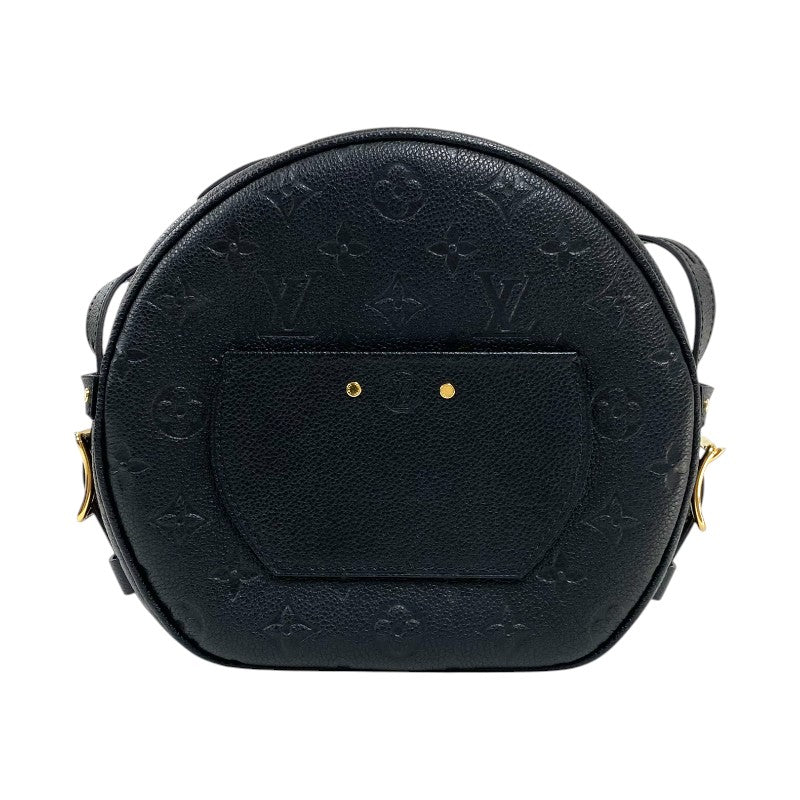 ルイ・ヴィトン LOUIS VUITTON ボワット・シャポー・スープル MM M45649 ブラック ゴールド金具 モノグラム・アンプラント レディース ショルダーバッグ
