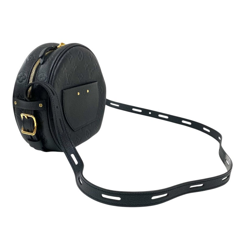 ルイ・ヴィトン LOUIS VUITTON ボワット・シャポー・スープル MM M45649 ブラック ゴールド金具 モノグラム・アンプラント レディース ショルダーバッグ