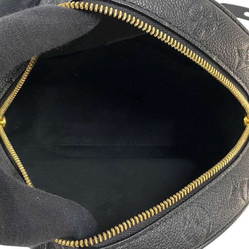 ルイ・ヴィトン LOUIS VUITTON ボワット・シャポー・スープル MM M45649 ブラック ゴールド金具 モノグラム・アンプラント レディース ショルダーバッグ