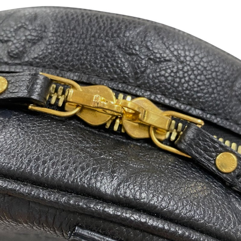 ルイ・ヴィトン LOUIS VUITTON ボワット・シャポー・スープル MM M45649 ブラック ゴールド金具 モノグラム・アンプラント レディース ショルダーバッグ