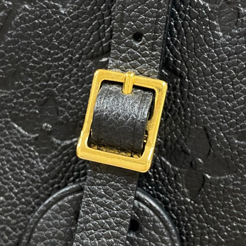 ルイ・ヴィトン LOUIS VUITTON ボワット・シャポー・スープル MM M45649 ブラック ゴールド金具 モノグラム・アンプラント レディース ショルダーバッグ