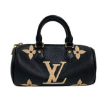 ルイ・ヴィトン LOUIS VUITTON パピヨンBB M45980 ブラック ゴールド金具 モノグラム・アンプラント レディース ショルダーバッグ