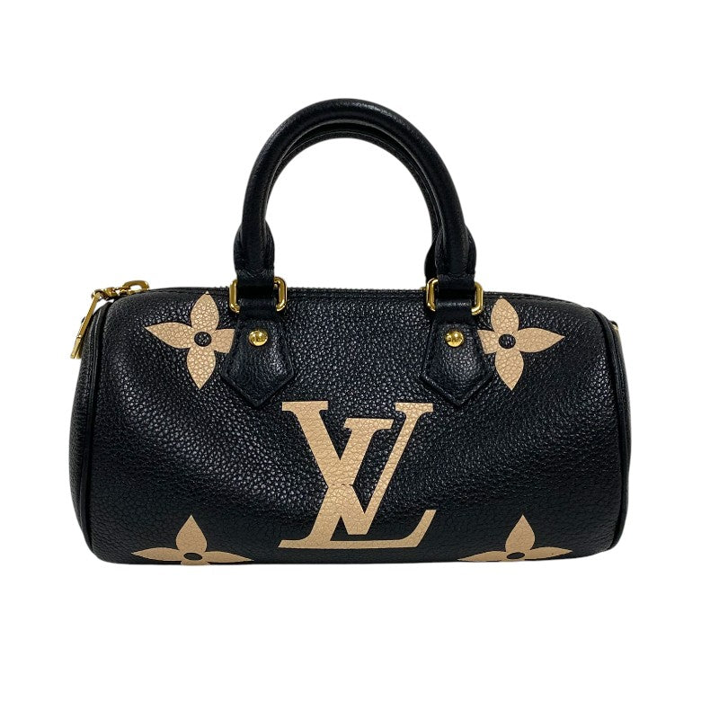 ルイ・ヴィトン LOUIS VUITTON パピヨンBB M45980 ブラック ゴールド金具 モノグラム・アンプラント レディース ショルダーバッグ