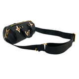ルイ・ヴィトン LOUIS VUITTON パピヨンBB M45980 ブラック ゴールド金具 モノグラム・アンプラント レディース ショルダーバッグ