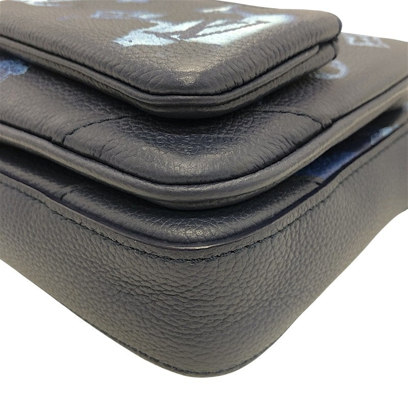 ルイ・ヴィトン LOUIS VUITTON トリオ・メッセンジャー M57840 ウォーターカラー×SV金具 モノグラム メンズ ショルダーバッグ