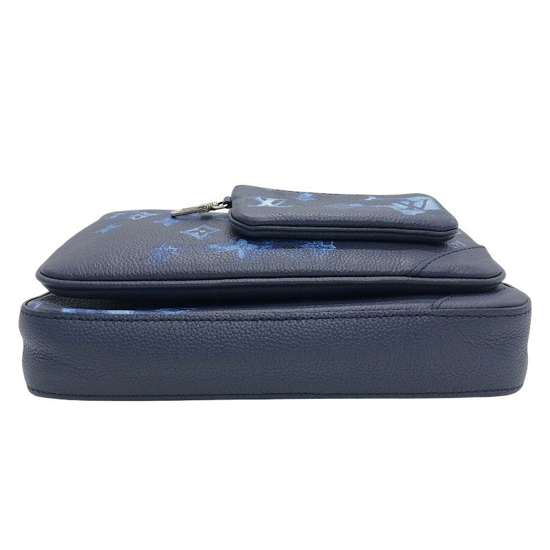 ルイ・ヴィトン LOUIS VUITTON トリオ・メッセンジャー M57840 ウォーターカラー×SV金具 モノグラム メンズ ショルダーバッグ
