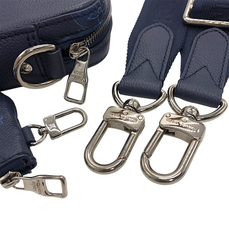 ルイ・ヴィトン LOUIS VUITTON トリオ・メッセンジャー M57840 ウォーターカラー×SV金具 モノグラム メンズ ショルダーバッグ