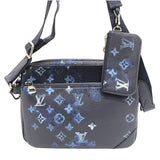 ルイ・ヴィトン LOUIS VUITTON トリオ・メッセンジャー M57840 ウォーターカラー×SV金具 モノグラム メンズ ショルダーバッグ