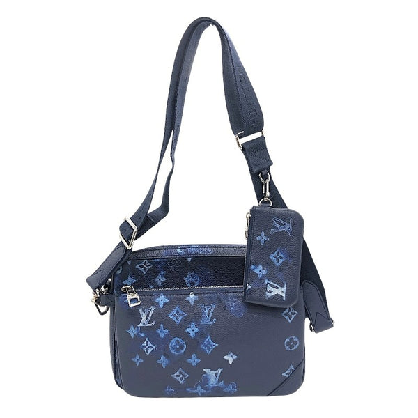 ルイ・ヴィトン LOUIS VUITTON トリオ・メッセンジャー M57840 ウォーターカラー×SV金具 モノグラム メンズ ショルダーバッグ