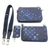 ルイ・ヴィトン LOUIS VUITTON トリオ・メッセンジャー M57840 ウォーターカラー×SV金具 モノグラム メンズ ショルダーバッグ