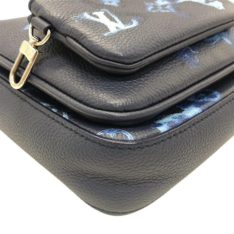 ルイ・ヴィトン LOUIS VUITTON トリオ・メッセンジャー M57840 ウォーターカラー×SV金具 モノグラム メンズ ショルダーバッグ