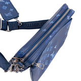ルイ・ヴィトン LOUIS VUITTON トリオ・メッセンジャー　 M57840 ブルー ユニセックス ショルダーバッグ