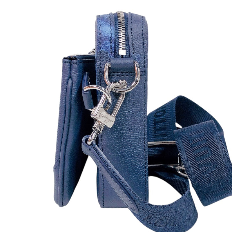 ルイ・ヴィトン LOUIS VUITTON トリオ・メッセンジャー　 M57840 ブルー ユニセックス ショルダーバッグ