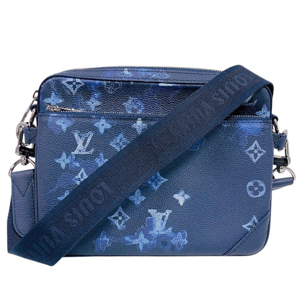 ルイ・ヴィトン LOUIS VUITTON トリオ・メッセンジャー　 M57840 ブルー ユニセックス ショルダーバッグ