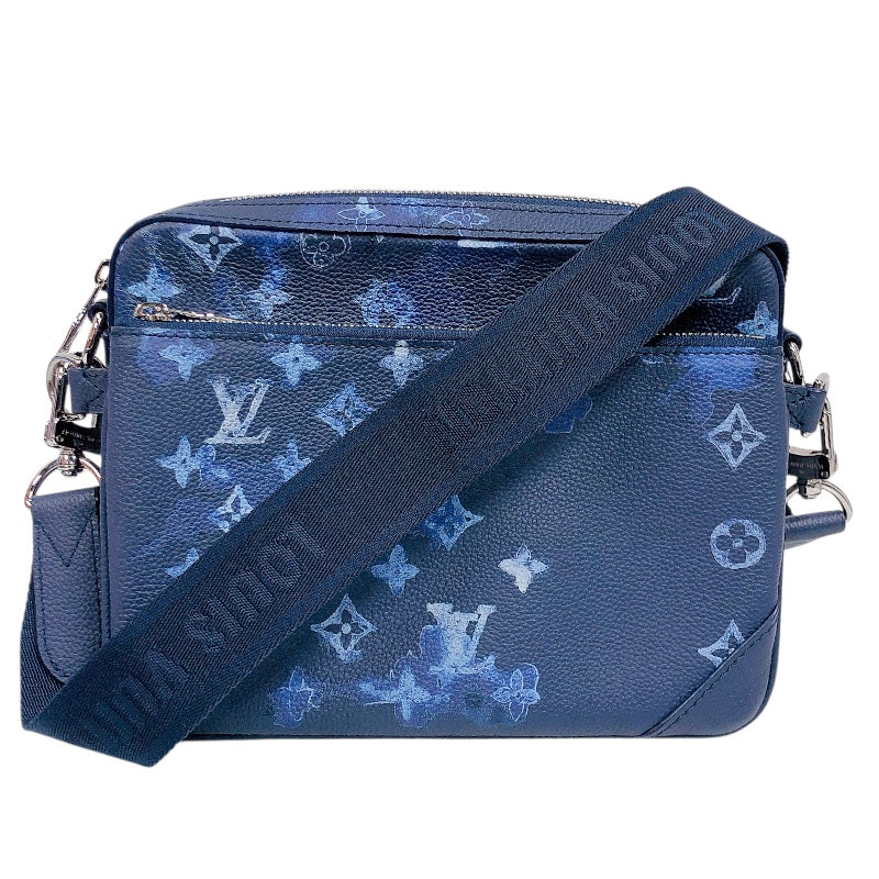 ルイ・ヴィトン LOUIS VUITTON トリオ・メッセンジャー　 M57840 ブルー ユニセックス ショルダーバッグ