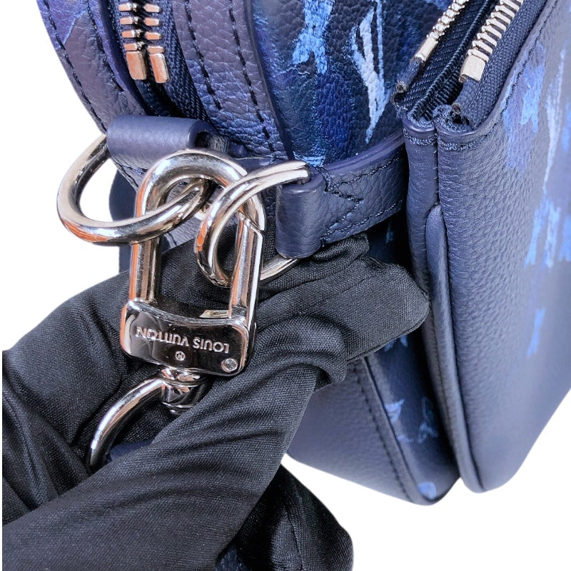 ルイ・ヴィトン LOUIS VUITTON トリオ・メッセンジャー　 M57840 ブルー ユニセックス ショルダーバッグ