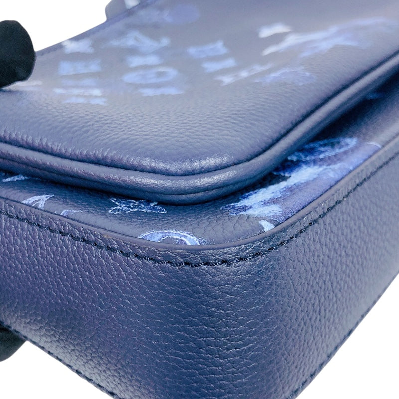 ルイ・ヴィトン LOUIS VUITTON トリオ・メッセンジャー　 M57840 ブルー ユニセックス ショルダーバッグ