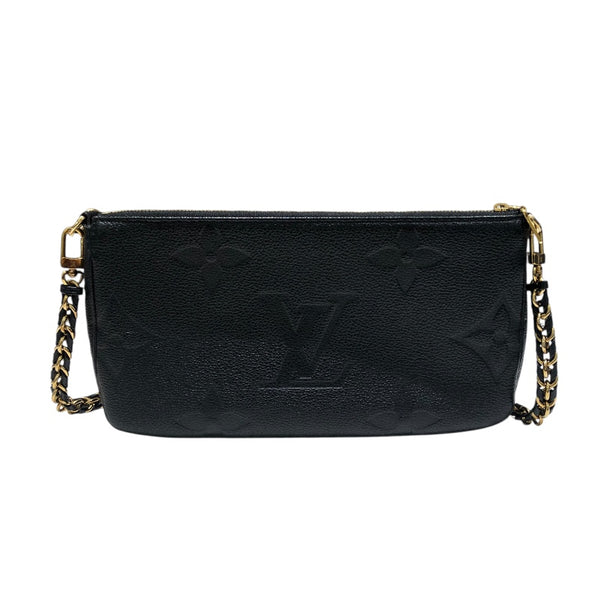 ルイ・ヴィトン LOUIS VUITTON ミュルティ・ポシェット・アクセソワール M58520 ブラックGD金具 アンプラント レディース ショルダーバッグ