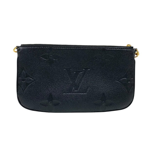 ルイ・ヴィトン LOUIS VUITTON ミュルティ・ポシェット・アクセソワ―ル M80399 ブラック モノグラム・アンプラント レディース ショルダーバッグ