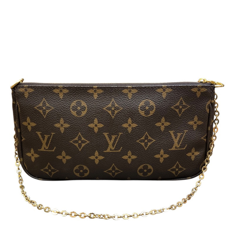 ルイ・ヴィトン LOUIS VUITTON ミュルティ・ポシェット・アクセソワール M44840 ブラウン　GD金具 モノグラムキャンバス ユニセックス ショルダーバッグ
