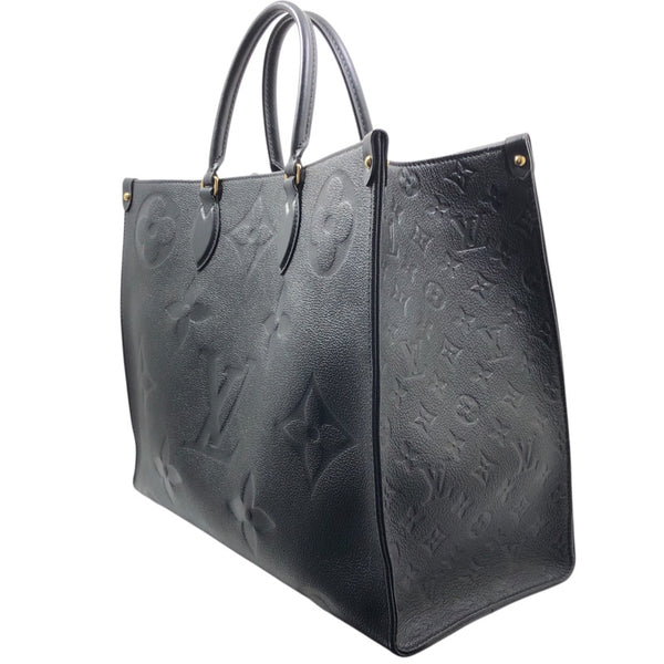 ルイ・ヴィトン LOUIS VUITTON オンザゴーGM M44925 ブラック モノグラム･アンプラント メンズ トートバッグ