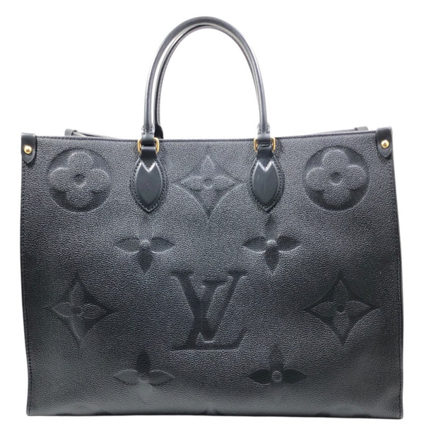 ルイ・ヴィトン LOUIS VUITTON オンザゴーGM M44925 ブラック モノグラム･アンプラント メンズ トートバッグ
