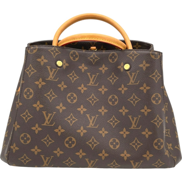 ルイ・ヴィトン LOUIS VUITTON モンテーニュMM M41056 ブラウン モノグラム レディース ハンドバッグ