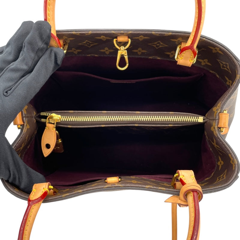 ルイ・ヴィトン LOUIS VUITTON モンテーニュMM M41056 ブラウン モノグラム レディース ハンドバッグ