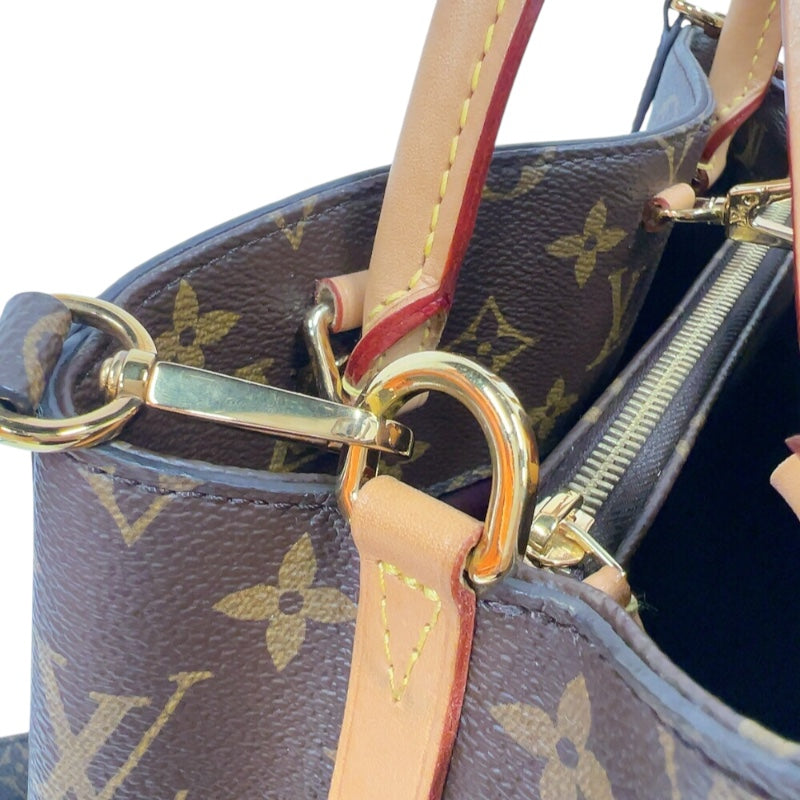 ルイ・ヴィトン LOUIS VUITTON モンテーニュMM M41056 ブラウン　ゴールド金具 モノグラム レディース ハンドバッグ