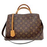 ルイ・ヴィトン LOUIS VUITTON モンテーニュMM M41056 ブラウン　ゴールド金具 モノグラム レディース ハンドバッグ