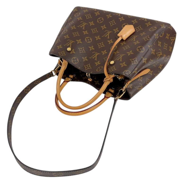 ルイ・ヴィトン LOUIS VUITTON モンテーニュMM M41056 ブラウン　ゴールド金具 モノグラム レディース ハンドバッグ