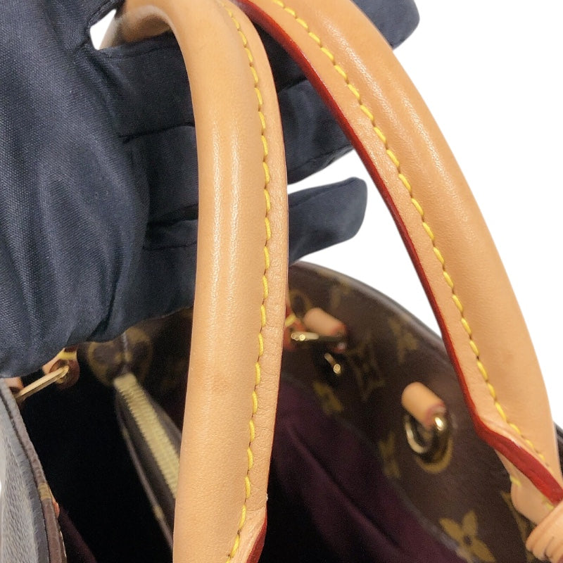 ルイ・ヴィトン LOUIS VUITTON モンテーニュBB M41055 ブラウン PVC レディース ハンドバッグ