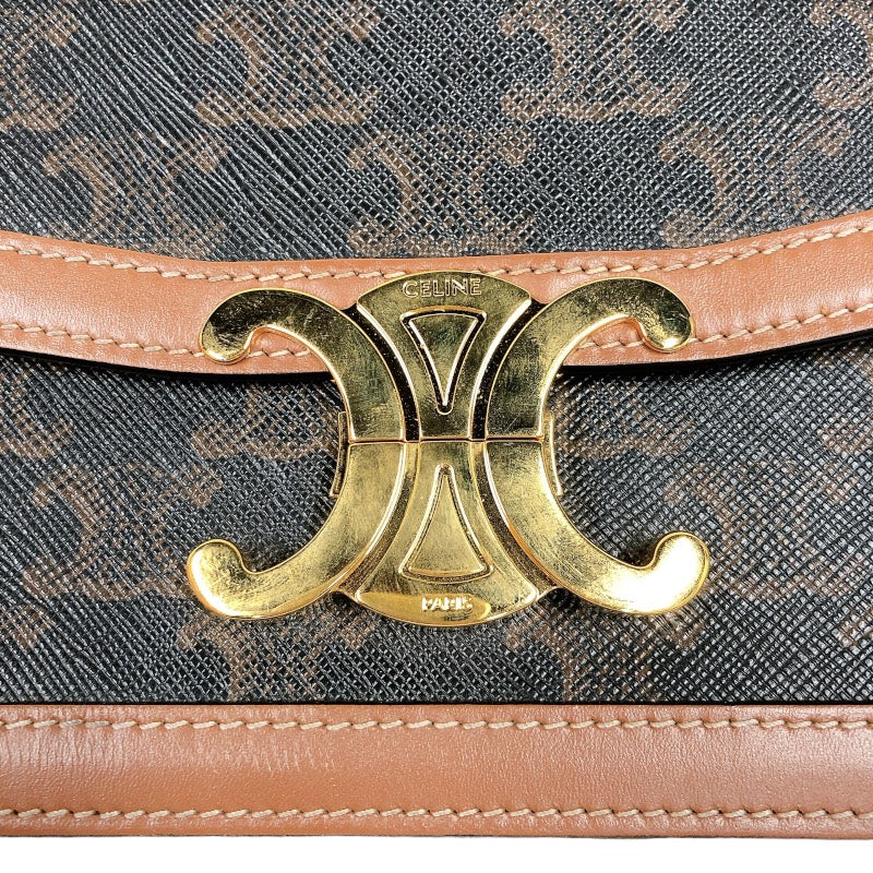 セリーヌ CELINE ティーントリオンフバッグ 188882 タン トリオンフキャンバス ユニセックス ショルダーバッグ