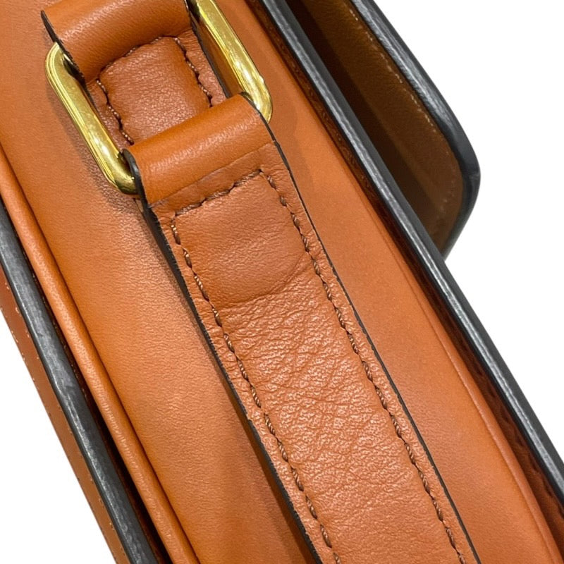 セリーヌ CELINE ティーントリオンフバッグ 188882 ナチュラルxタン GD金具 テキスタイル レディース ショルダーバッグ