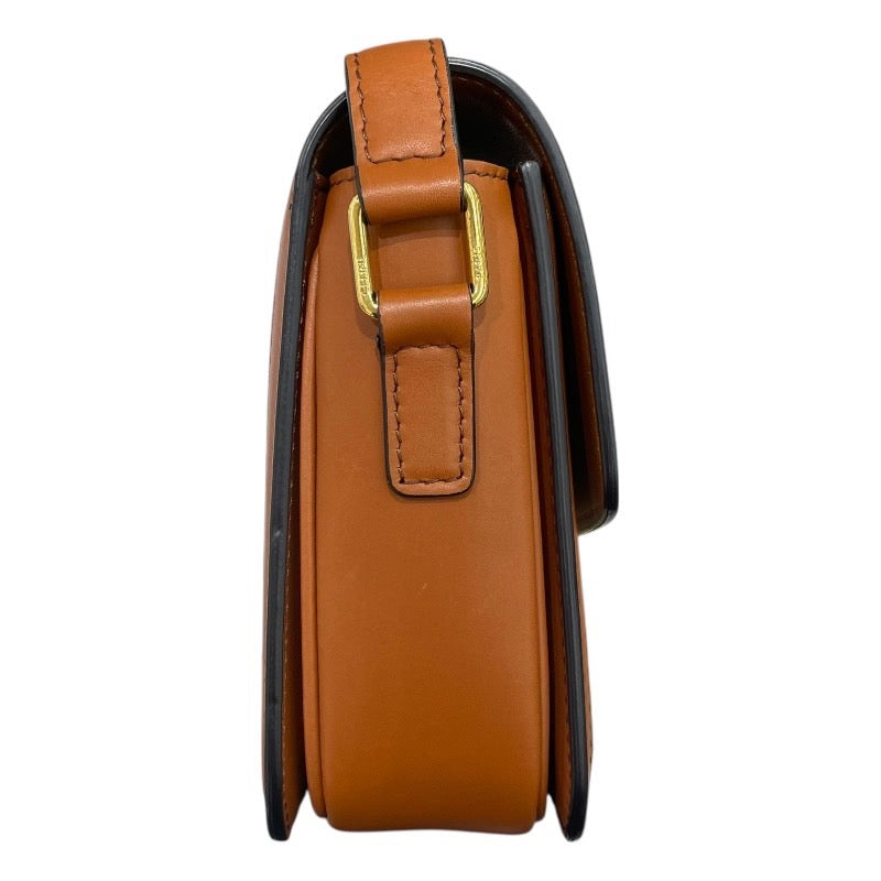 セリーヌ CELINE ティーントリオンフバッグ 188882 ナチュラルxタン GD金具 テキスタイル レディース ショルダーバッグ