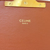 セリーヌ CELINE クラシックトリオンフバッグ 187363 ブラウン/GD金具 ツイード レディース ショルダーバッグ