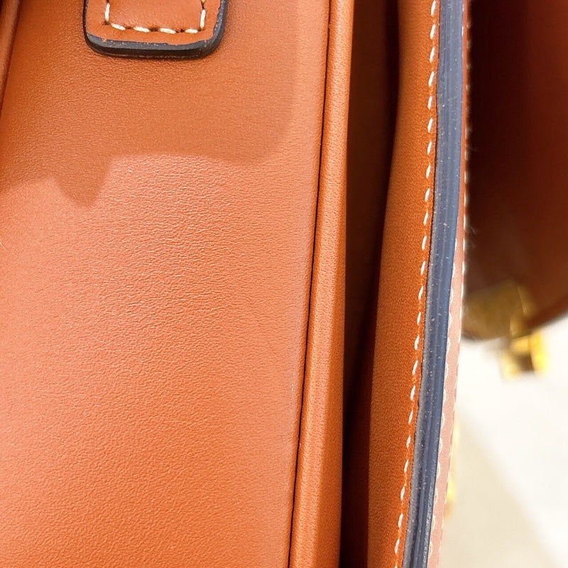 セリーヌ CELINE クラシックトリオンフバッグ 187363 ブラウン/GD金具 ツイード レディース ショルダーバッグ