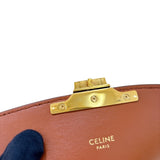 セリーヌ CELINE クラシックトリオンフバッグ 187363 ブラウン/GD金具 ツイード レディース ショルダーバッグ