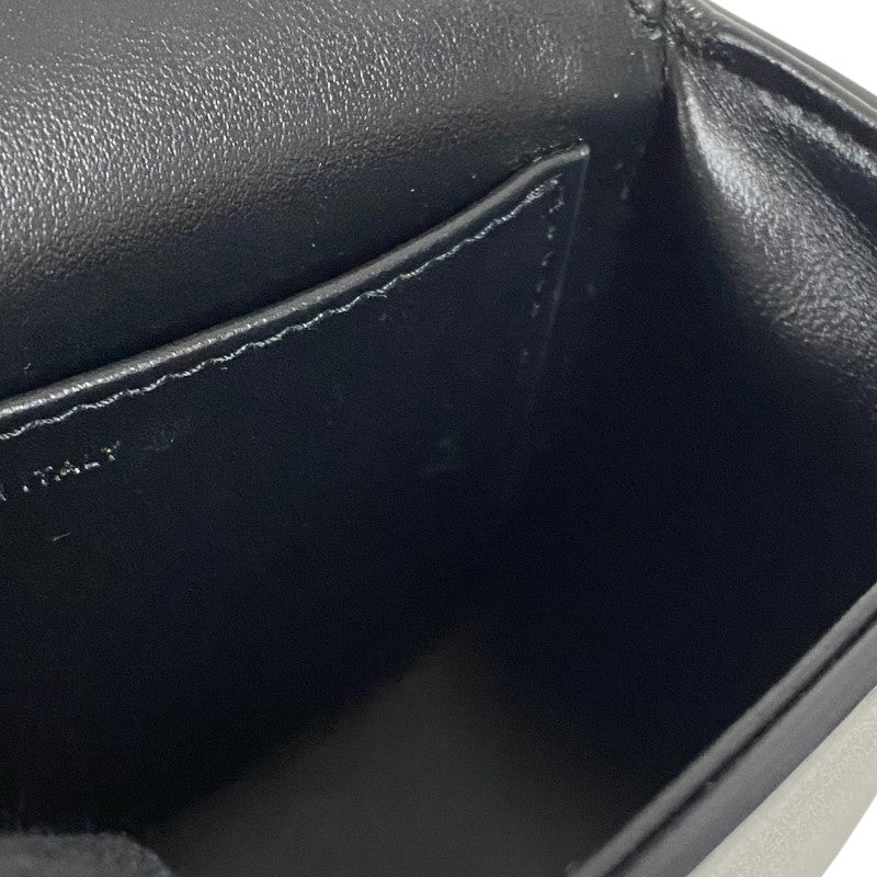 セリーヌ CELINE ミニ クロード 10I513 ブラック ゴールド金具 シャイニーカーフ レディース ショルダーバッグ