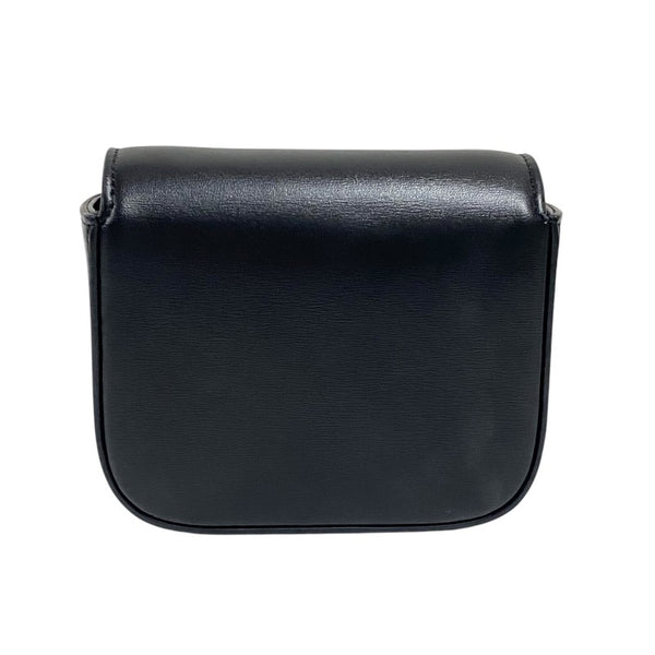 セリーヌ CELINE ミニ クロード 10I513 ブラック ゴールド金具 シャイニーカーフ レディース ショルダーバッグ