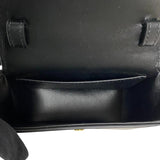 セリーヌ CELINE ミニ クロード 10I513 ブラック ゴールド金具 シャイニーカーフ レディース ショルダーバッグ