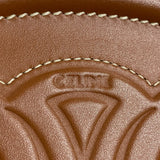 セリーヌ CELINE クロノボディ オーバルパース キュイル トリオンフ 10I703 タン スムースカーフ レディース ショルダーバッグ