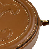 セリーヌ CELINE クロノボディ オーバルパース キュイル トリオンフ 10I703 タン スムースカーフ レディース ショルダーバッグ
