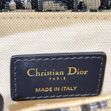 クリスチャン・ディオール Christian Dior サドルバッグ　ミニ M0456CTZQ ネイビー　ゴールド金具 キャンバス レディース ハンドバッグ