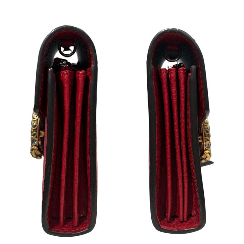 グッチ GUCCI ディオニソスミニチェーンウォレット 401231 レッド レザー レディース ショルダーバッグ