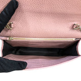 グッチ GUCCI インターロッキングG　チェーンウォレット 510314 ピンク　GD金具 レザー ユニセックス ショルダーバッグ