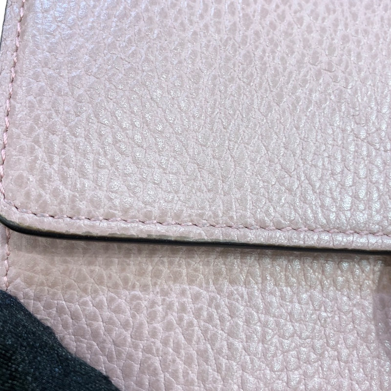 グッチ GUCCI インターロッキングG　チェーンウォレット 510314 ピンク　GD金具 レザー ユニセックス ショルダーバッグ