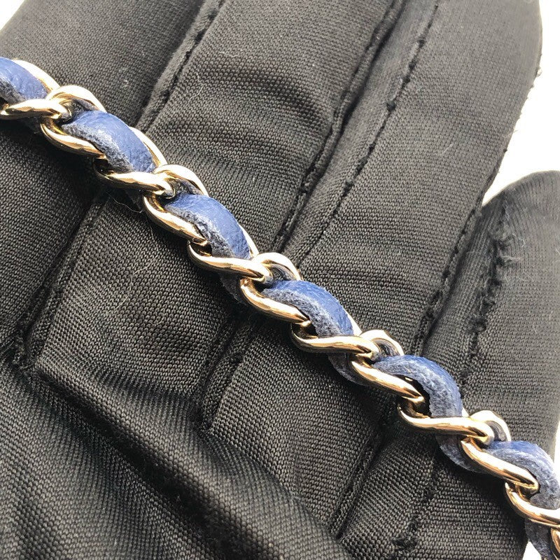 シャネル CHANEL デニムチェーンクラッチ AP2602 ブルー/GD金具 デニム