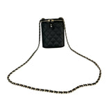 シャネル CHANEL スモールヴァニティケース AP2195 ブラック キャビアスキン レディース ショルダーバッグ