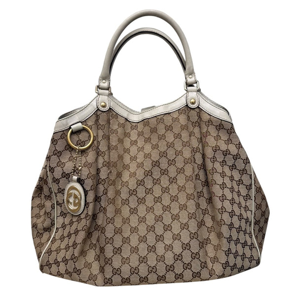 グッチ GUCCI GGキャンバス　ススーキートートバッグ 211943 ベージュ GGキャンバス レディース ハンドバッグ